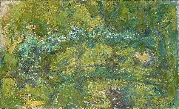 La passerelle sur le bassin aux nymphéas (The Footbridge over the Water-Lily Pond), 1919. Creator: Monet, Claude (1840-1926)