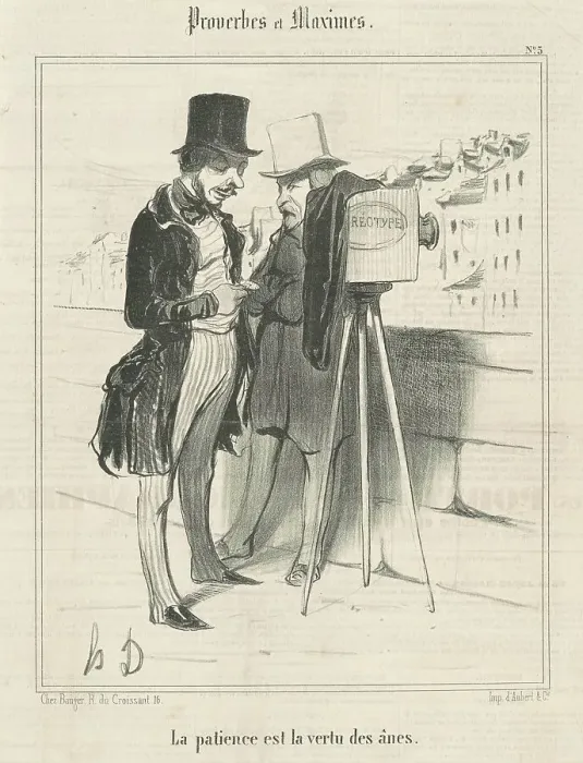 Framed Print : La patience est la vertu des ânes, 19th century. Creator: Honore Daumier Framed Print : La patience est la vertu des ânes, 19th century. Creator: Honore Daumier