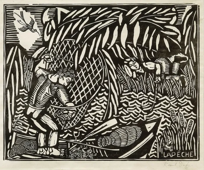 Framed Print : La Peche, 1910. Creator: Dufy, Raoul (1877-1953)