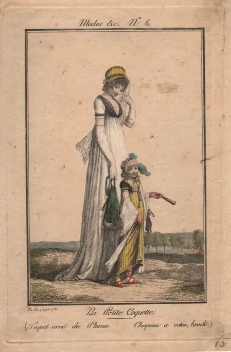 Framed Print : La Petite Coquette, 1800 Framed Print : La Petite Coquette, 1800