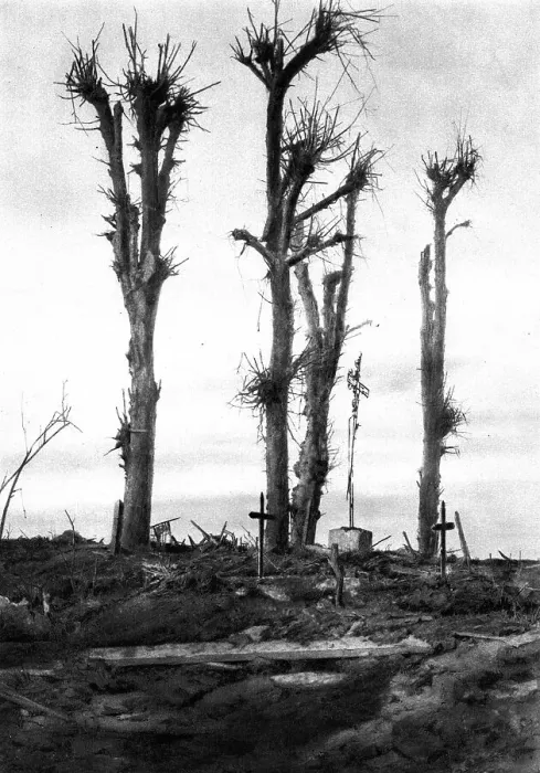 Framed Print : La Picardie Mutilee; Le calvaire de Pressoir, 1917. Creator: Unknown Framed Print : La Picardie Mutilee; Le calvaire de Pressoir, 1917. Creator: Unknown
