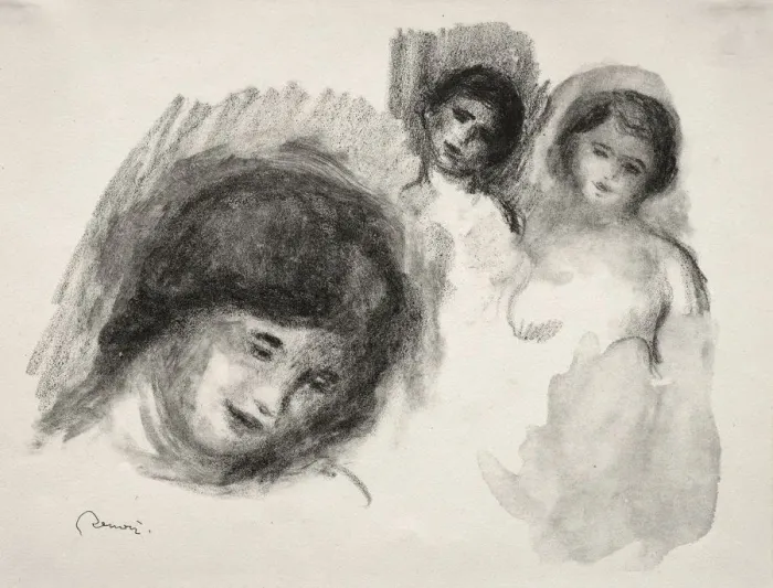 Framed Print : La Pierre au trois croquis. Creator: Pierre-Auguste Renoir (French, 1841-1919) Framed Print : La Pierre au trois croquis. Creator: Pierre-Auguste Renoir (French, 1841-1919)