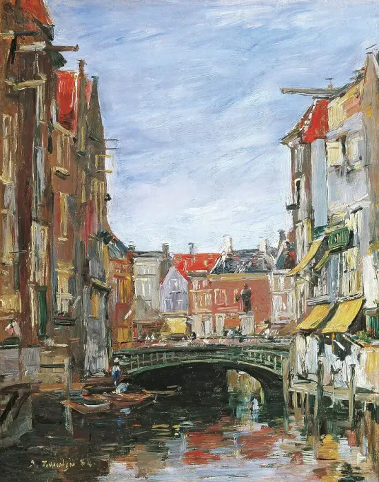 Framed Print : La Place Ary Scheffer, Dordrecht, 1884. Creator: Boudin, Eugène-Louis (1824-1898) Framed Print : La Place Ary Scheffer, Dordrecht, 1884. Creator: Boudin, Eugène-Louis (1824-1898)