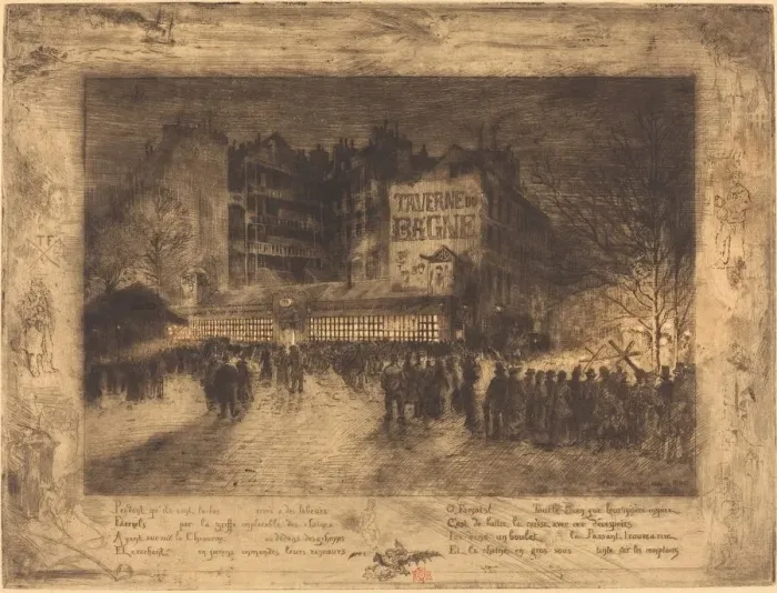 Framed Print : La Place des Martyrs et La Taverne du Bagne (The Place des Martyrs and the Jailhouse Framed Print : La Place des Martyrs et La Taverne du Bagne (The Place des Martyrs and the Jailhouse