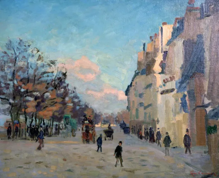 Framed Print : La Place Valhubert, Paris, c1860-1927. Artist: Armand Guillaumin Framed Print : La Place Valhubert, Paris, c1860-1927. Artist: Armand Guillaumin