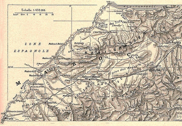 'La plaine d'Oudjda; Afrique du nord, 1914. Creator: Unknown