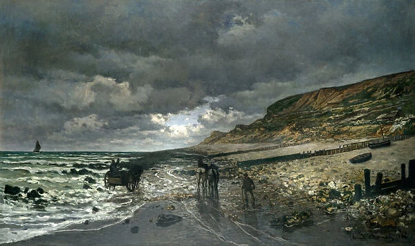 La Pointe de la Heve at Low Tide. Artist: Monet, Claude (1840-1926)