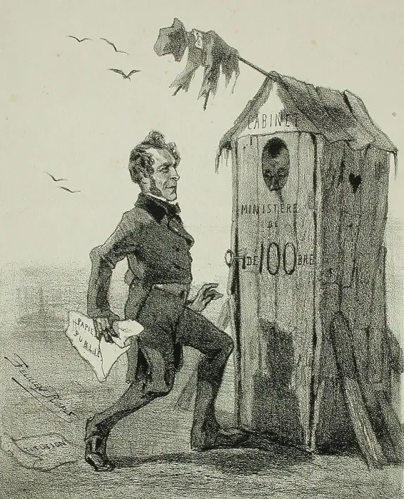 Framed Print : La Politique pour rire, 1859. Creator: Félicien Rops Framed Print : La Politique pour rire, 1859. Creator: Félicien Rops