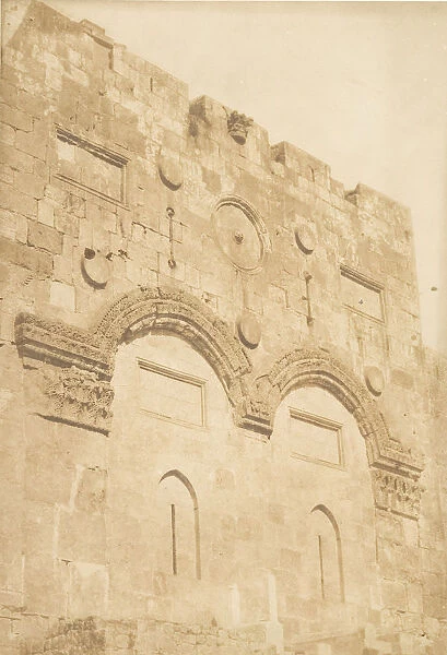 La Porte doree a Jerusalem, August 1850. Creator: Maxime du Camp