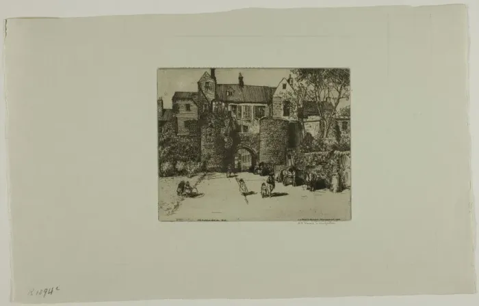 Framed Print : La Porte Gayole, Boulogne-sur-Mer, 1902. Creator: Donald Shaw MacLaughlan Framed Print : La Porte Gayole, Boulogne-sur-Mer, 1902. Creator: Donald Shaw MacLaughlan