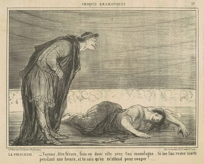 Framed Print : La princesse, 19th century. Creator: Honore Daumier Framed Print : La princesse, 19th century. Creator: Honore Daumier