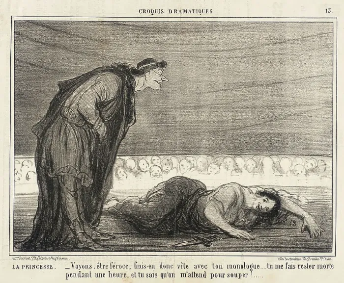 Framed Print : La Princesse. Voyons, être féroce, finis-en... 1857. Creator: Honore Daumier Framed Print : La Princesse. Voyons, être féroce, finis-en... 1857. Creator: Honore Daumier