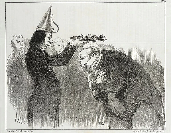 La Prochaine Distribution de Prix a l'Académie Française, 1851. Creator: Honore Daumier