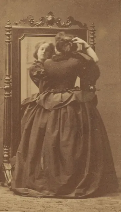 Framed Print : La Psyche, 1860s. Creator: Pierre-Louis Pierson Framed Print : La Psyche, 1860s. Creator: Pierre-Louis Pierson