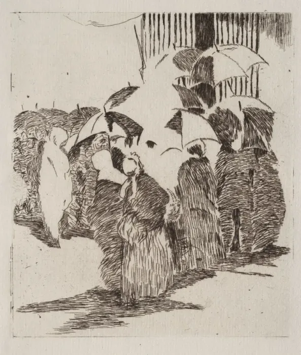 Framed Print : La queue davant la boucherie. Creator: Edouard Manet (French, 1832-1883) Framed Print : La queue davant la boucherie. Creator: Edouard Manet (French, 1832-1883)