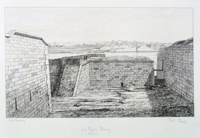 Framed Print : La Rapee-Bercy, Siege of Paris, 1870-1871. Artist: Paul Roux Framed Print : La Rapee-Bercy, Siege of Paris, 1870-1871. Artist: Paul Roux