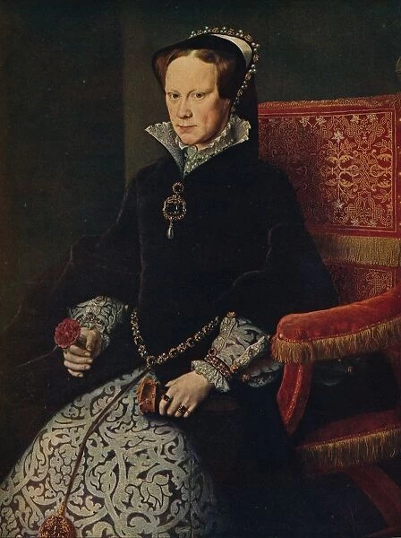La Reina Maria De Inglaterra, (Mary Tudor, Queen of England), 1554, (c1934). Artist: Antonis Mor