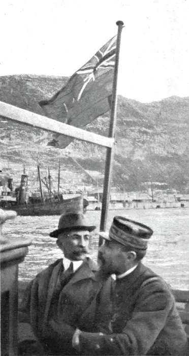 Framed Print : La rencontre a Gibraltar, du general Lyautey, venant en France, et du general Gouraud... 1916. Creator: A Terrier Framed Print : La rencontre a Gibraltar, du general Lyautey, venant en France, et du general Gouraud... 1916. Creator: A Terrier