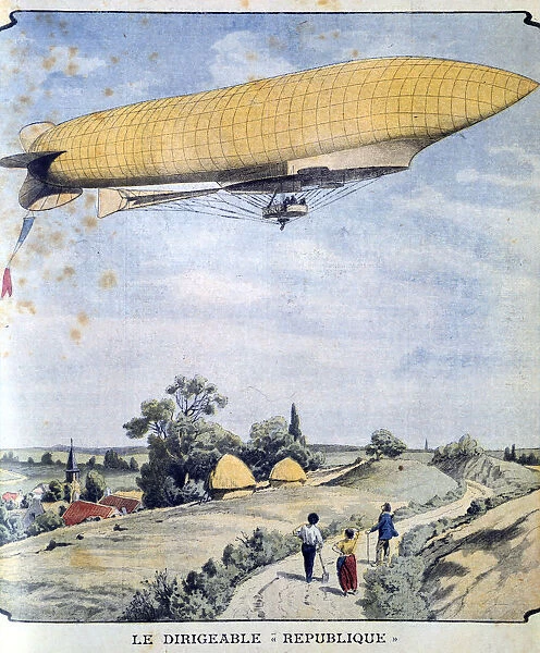 La Republique on her maiden flight, 1908
