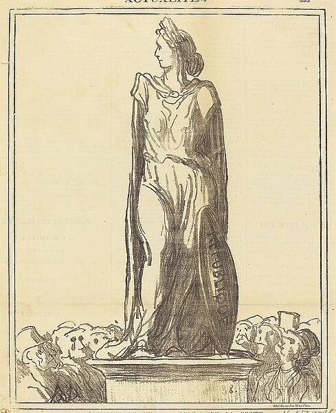 La république de Milo... 1871. Creator: Honore Daumier