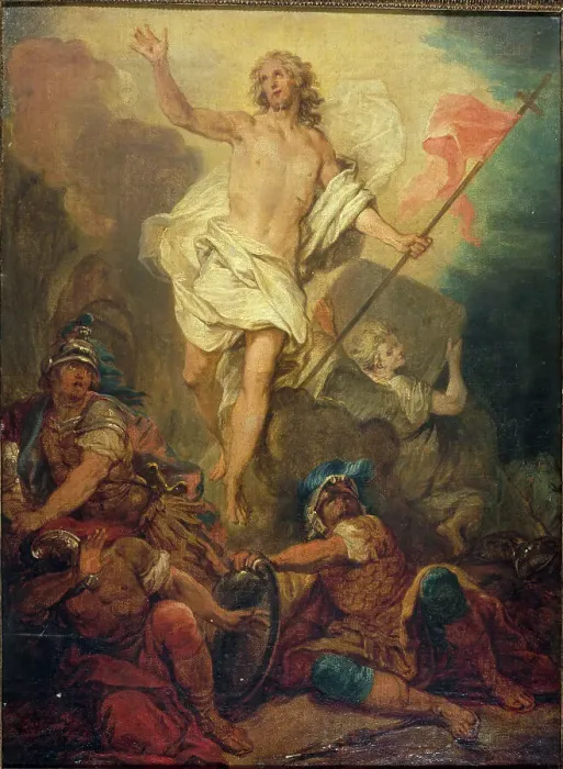 Framed Print : La résurrection du Christ, c1730. Creator: Nicolas Bertin Framed Print : La résurrection du Christ, c1730. Creator: Nicolas Bertin