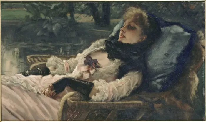 Framed Print : La Reveuse (The dreamer, or Summer evening), c. 1876 Framed Print : La Reveuse (The dreamer, or Summer evening), c. 1876