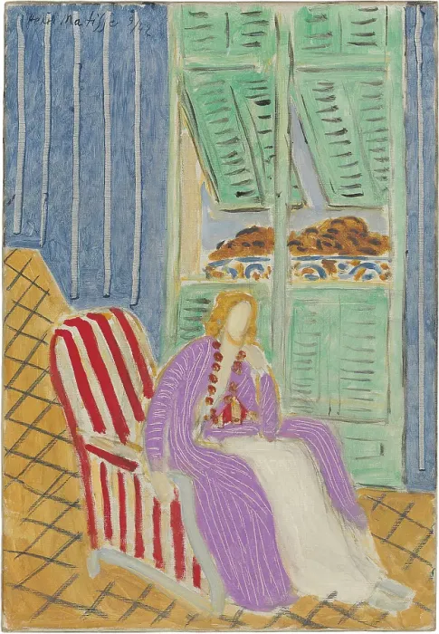 Framed Print : La robe violette, 1942. Creator: Henri Matisse Framed Print : La robe violette, 1942. Creator: Henri Matisse