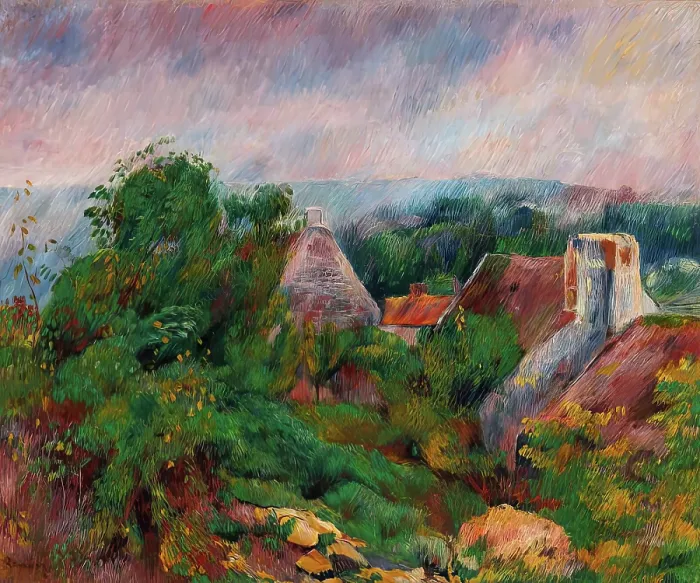 Framed Print : La Roche Guyon, 1885 - 1886. Creator: Pierre-Auguste Renoir Framed Print : La Roche Guyon, 1885 - 1886. Creator: Pierre-Auguste Renoir