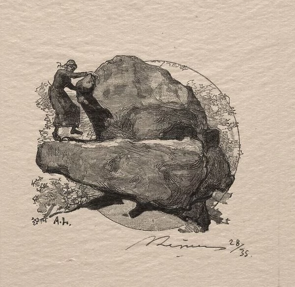 La roche qui tremble. Creator: Auguste Louis Lepere (French, 1849-1918)