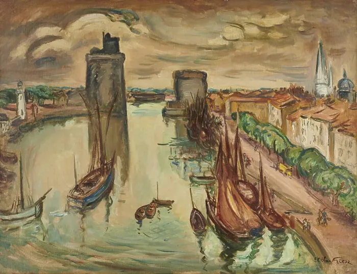 Framed Print : La Rochelle. Creator: Friesz, Achille-Emile-Othon (1879-1949) Framed Print : La Rochelle. Creator: Friesz, Achille-Emile-Othon (1879-1949)