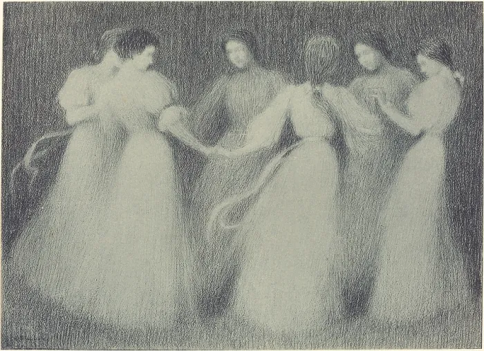 Framed Print : La Ronde (Circle Dance), c1898. Creator: Le Sidaner, Henri (1862-1939) Framed Print : La Ronde (Circle Dance), c1898. Creator: Le Sidaner, Henri (1862-1939)