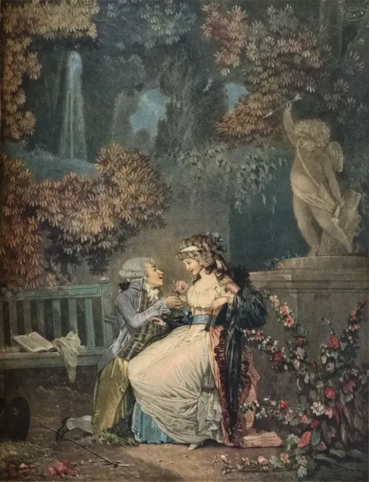 Framed Print : La Rose, 1788, (1916). Artist: Philibert Louis Debucourt Framed Print : La Rose, 1788, (1916). Artist: Philibert Louis Debucourt