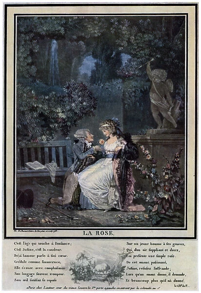 La Rose, 1788 (1931).Artist: Philibert Louis Debucourt