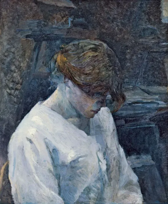 Framed Print : La Rousse in a White Blouse, 1889. Artist: Toulouse-Lautrec, Henri, de (1864-1901) Framed Print : La Rousse in a White Blouse, 1889. Artist: Toulouse-Lautrec, Henri, de (1864-1901)