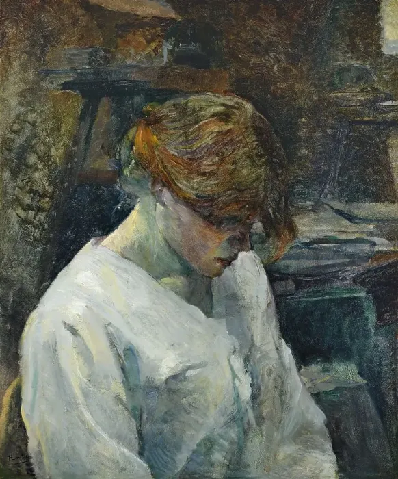 Framed Print : La Rousse in a White Blouse, 1889. Creator: Henri de Toulouse-Lautrec Framed Print : La Rousse in a White Blouse, 1889. Creator: Henri de Toulouse-Lautrec