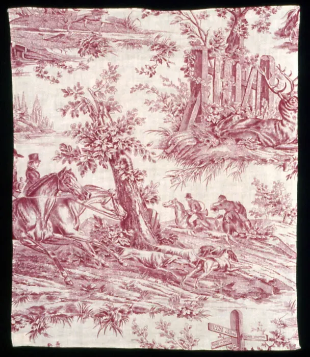 Framed Print : La Route de Jouy (The Road to Jouy) (Furnishing Fabric), France, 1825 / 35 Framed Print : La Route de Jouy (The Road to Jouy) (Furnishing Fabric), France, 1825 / 35