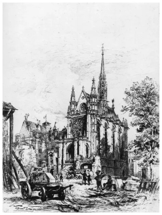 Framed Print : La Sainte-Chapelle, c1865-1935 (1924). Artist: Alfred-Louis Brunet-Debaines Framed Print : La Sainte-Chapelle, c1865-1935 (1924). Artist: Alfred-Louis Brunet-Debaines
