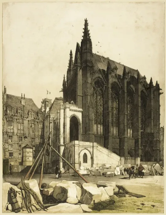 Framed Print : La Sainte Chapelle, Paris, 1839. Creator: Thomas Shotter Boys Framed Print : La Sainte Chapelle, Paris, 1839. Creator: Thomas Shotter Boys