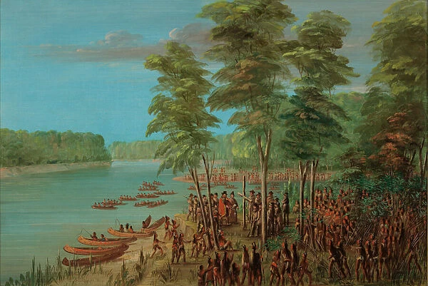 La Salle Taking Possession of the Land at the Mouth of the Arkansas