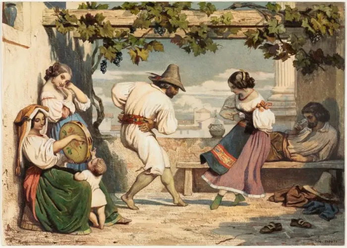 Framed Print : La Saltarelle, 1800s. Creator: Dominque Louis Papety (French, 1815-1849) Framed Print : La Saltarelle, 1800s. Creator: Dominque Louis Papety (French, 1815-1849)