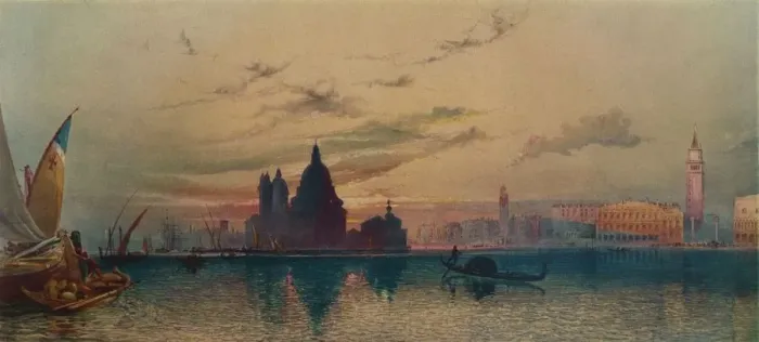 Framed Print : La Santa Salute, from San Giorgio, Venice, c1872. Artist: William Collingwood Smith Framed Print : La Santa Salute, from San Giorgio, Venice, c1872. Artist: William Collingwood Smith