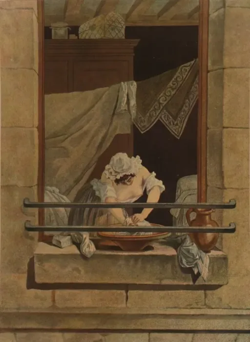 Framed Print : La Savonneuse, (Washerwoman), c1790-1820, (1913). Artists: Laurent Joseph Julien, Jean Baptiste Moret Framed Print : La Savonneuse, (Washerwoman), c1790-1820, (1913). Artists: Laurent Joseph Julien, Jean Baptiste Moret