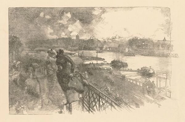 La Seine au Pont dAusterlitz, 1866. Creator: Auguste Louis Lepere (French, 1849-1918)