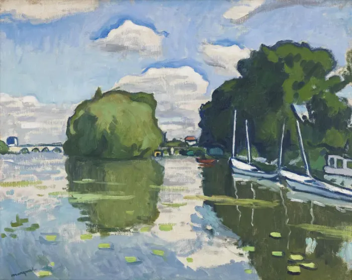 Framed Print : La Seine a Poissy