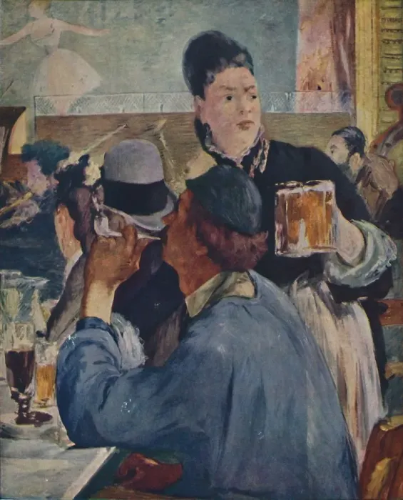 Framed Print : La Serveuse De Bocks, ( The Waitress ), 1879, (1937). Creator: Edouard Manet