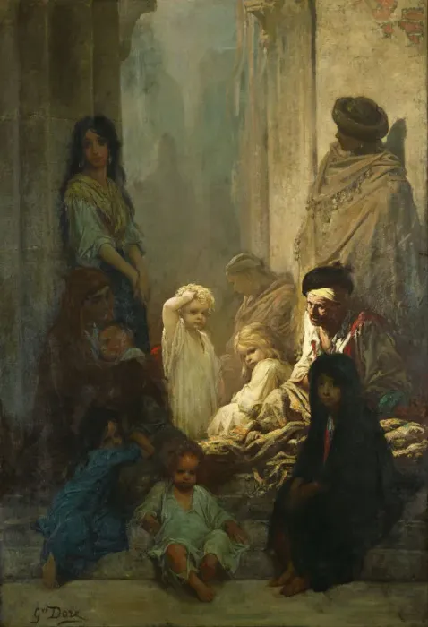 Framed Print : La Siesta, Memory of Spain, c. 1868. Artist: Dore, Gustave (1832-1883) Framed Print : La Siesta, Memory of Spain, c. 1868. Artist: Dore, Gustave (1832-1883)