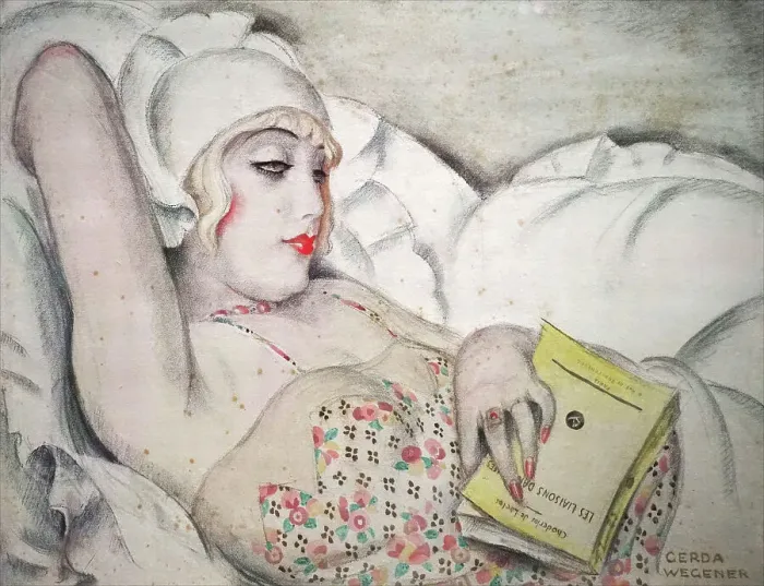 Framed Print : La Sieste, 1922. Creator: Wegener, Gerda (1886-1940) Framed Print : La Sieste, 1922. Creator: Wegener, Gerda (1886-1940)