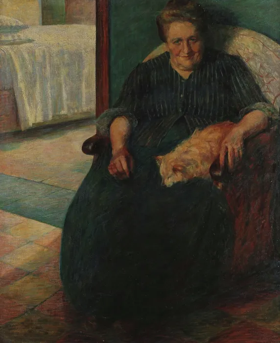 Framed Print : La signora Virginia, 1905. Creator: Boccioni, Umberto (1882-1916) Framed Print : La signora Virginia, 1905. Creator: Boccioni, Umberto (1882-1916)