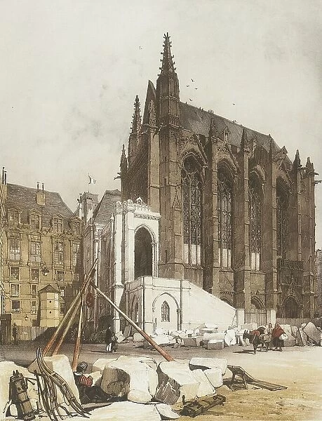 La Ste. Chapelle, Paris, 1839. Creator: Thomas Shotter Boys