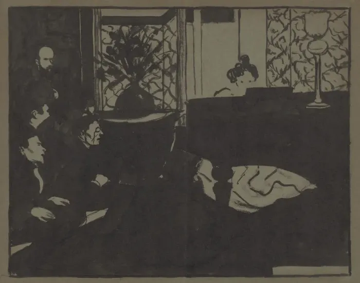 Framed Print : La Symphonie. (Misia), 1897 Framed Print : La Symphonie. (Misia), 1897